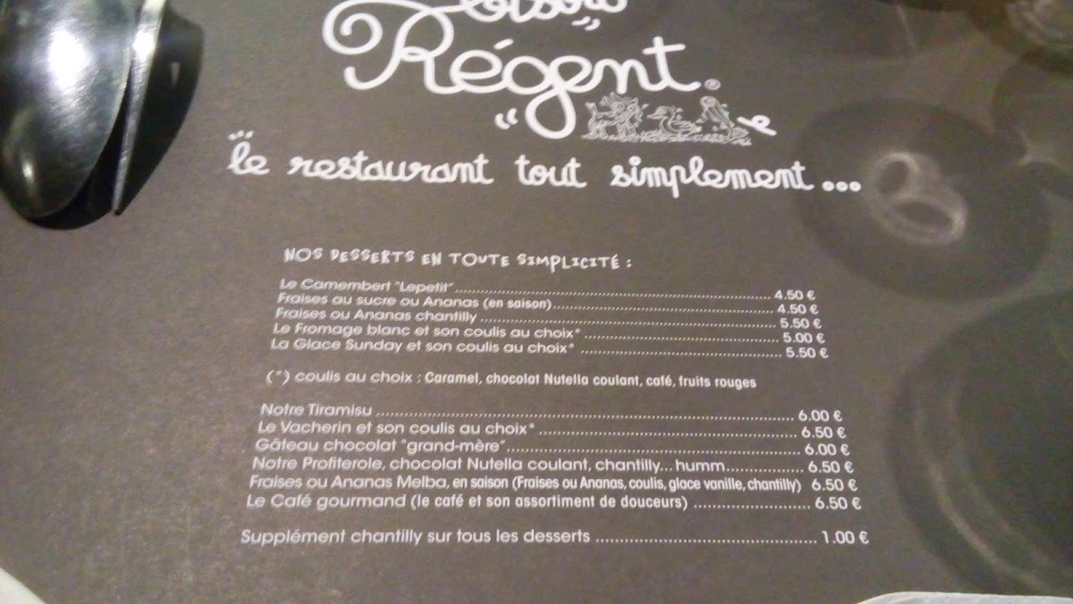 Menu Bistro Regent-9
